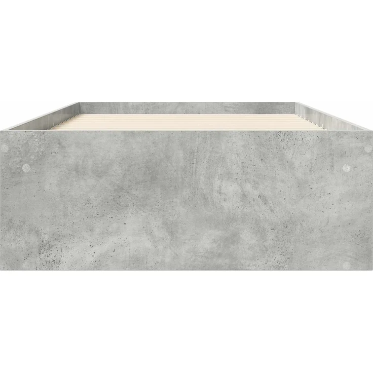vidaXL Bettgestell mit Stauraum Betongrau 80 x 200 cm Holzwerkstoff 3429522 – Bild 4