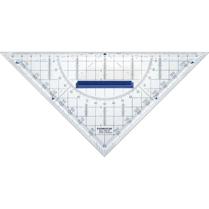 STAEDTLER Geodreieck 22cm Acryl m.Griff trans