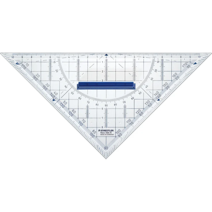 STAEDTLER Geodreieck 22cm Acryl m.Griff trans