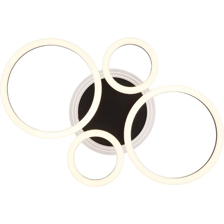 LED Deckenleuchte, schwarz, Ring-Design, CCT, L 53 cm – Bild 6