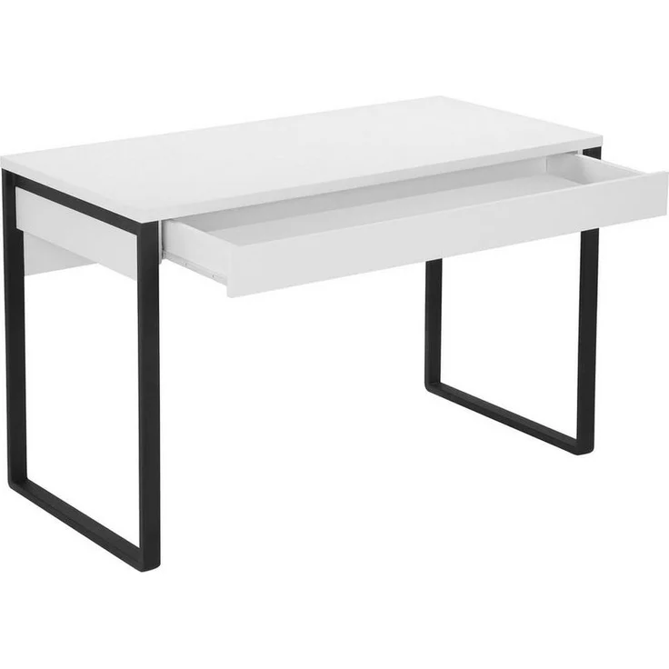 Places of Style Schreibtisch Moid, Computertisch im modernen Design, Breite 120/140/160 cm, mit Metallbeinen & Schublade – Bild 3