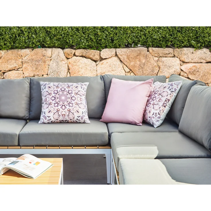 Gartenkissen 3er Set SAMMIT Orientalisches Muster 45 x 45 cm Bunt – Bild 3