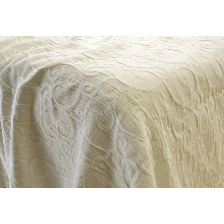 Wohnen&Accessoires Bettüberwurf Tagesdecke Fleur Rankenmuster – Bild 2