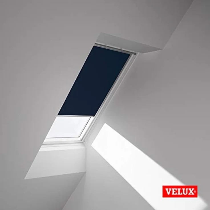 Verdunklungsrollo DKL S06 1100S, VELUX, verdunkelnd, ohne Bohren, in Führungsschienen, VELUX »Pick & Click!«, alufarbene Führungsschienen & Griffleiste – Bild 3