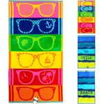 jilda-tex Strandtuch, 100% Baumwolle (1-St), weiche Frottee-Veloursqualität