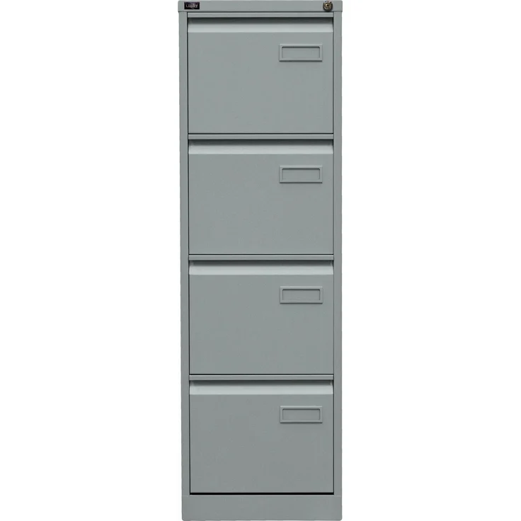 Bisley LIGHT Hängeregistraturschrank, einbahnig, DIN A4, 4 HR-Schubladen, Farbe silber – Bild 1