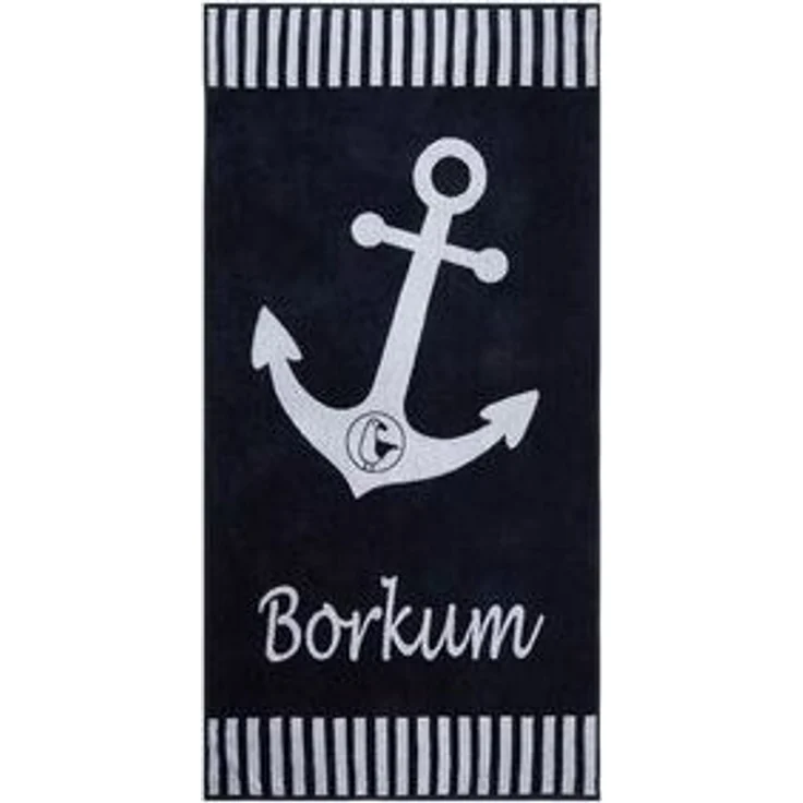 Schietwetter Strandtuch Unisex Strandhandtuch "Borkum" 180x88cm, Stoff, schnelltrocknend – Bild 6