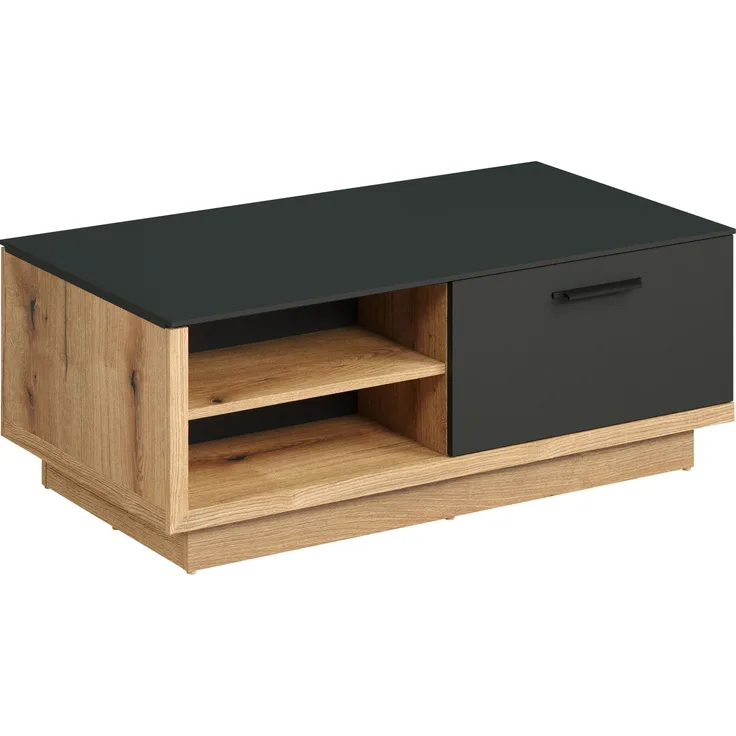 Couchtisch Synnax in grau und Eiche Evoke 110 cm