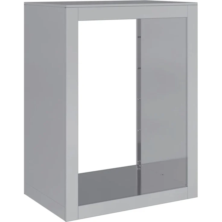 vidaXL Brennholzregal 60x40x80 cm Verzinkter Stahl 851001 – Bild 5