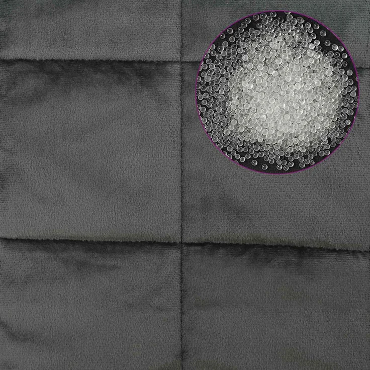 vidaXL Gewichtsdecke Anthrazit 200 x 220 cm 9 kg 100% Baumwolle 205T 3442983 – Bild 6