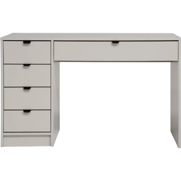 Beautysofa Schreibtisch Malta 120 cm, funktionales Design für Home Office, rechts/links montierbar, Weiß oder Kaschmir, mit oder ohne Griffe – Bild 1