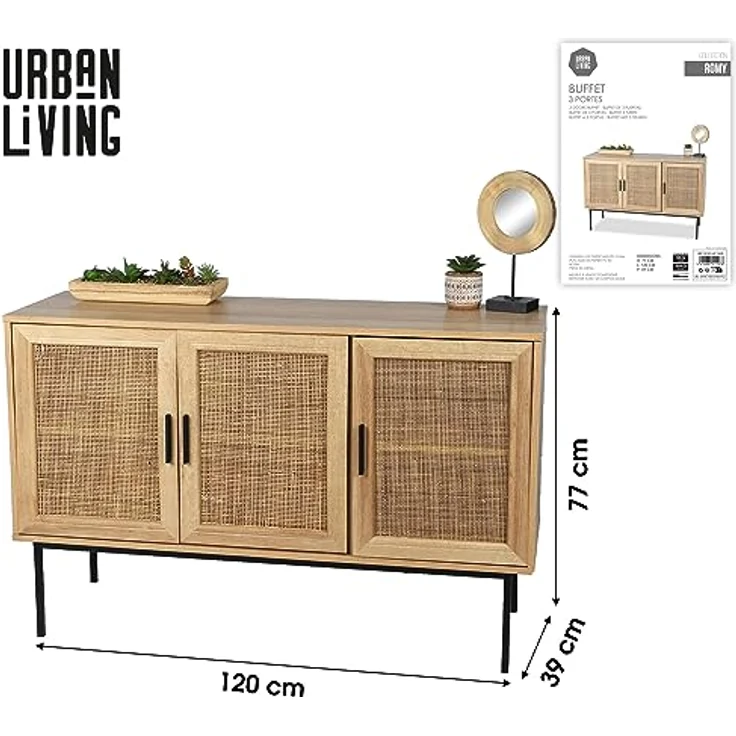 Urban Living Buffet, Holzwerkstoff, Holz, Normal – Bild 2