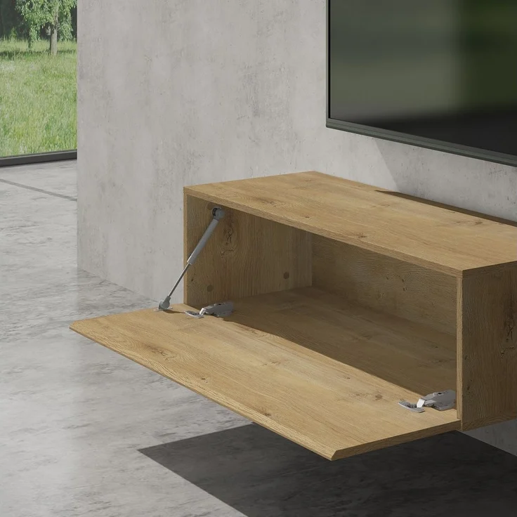 doporro TV-Board TV-Schrank Low-Board modern Fernsehtisch Wandmontage H:30cm F02< 2000 – Bild 2