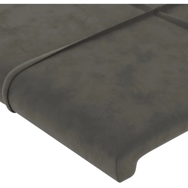 vidaXL Kopfteile 4 Stk. Dunkelgrau 90 x 5 x 78/88 cm Samt 3116393 – Bild 4