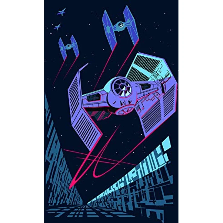 Komar Wandbild | Star Wars Classic Vector TIE-Fighter | hochwertiger Kunstdruck, 50 x 70 cm, ohne Rahmen, fotorealistischer Druck auf Premium-Poster Fotopapier – Bild 1