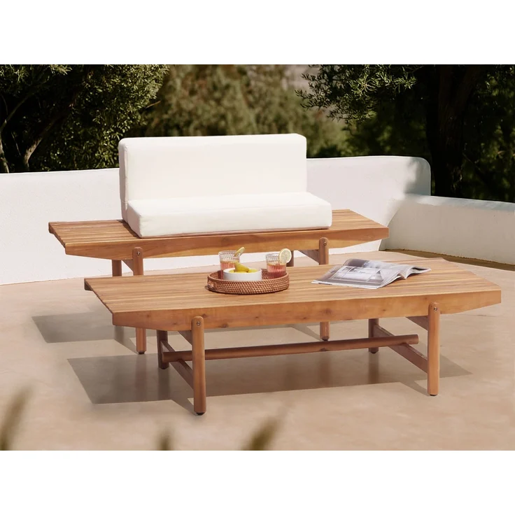 Outdoor Couchtisch GIAVENO 145 cm 79 cm Akazienholz Braun – Bild 3