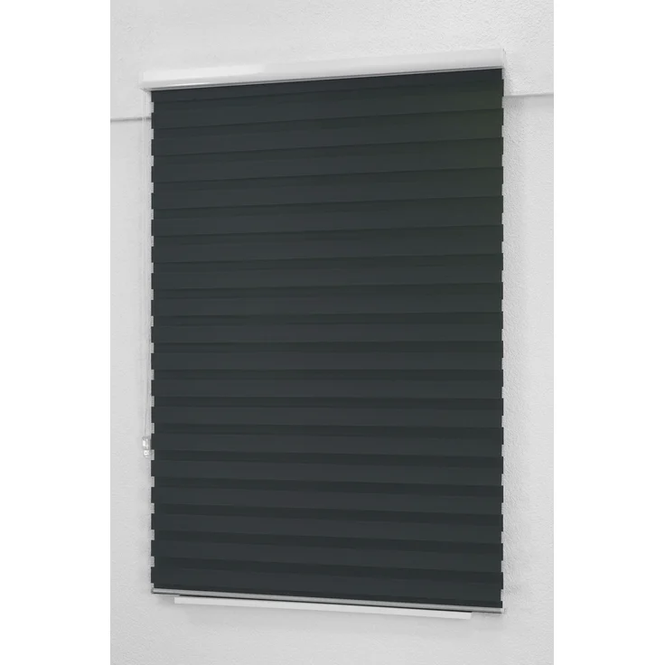 Lysel Outlet Doppelrollo Kassette Anthrazit, (B x H) 50cm x 175cm in grau/anthrazit – Bild 4