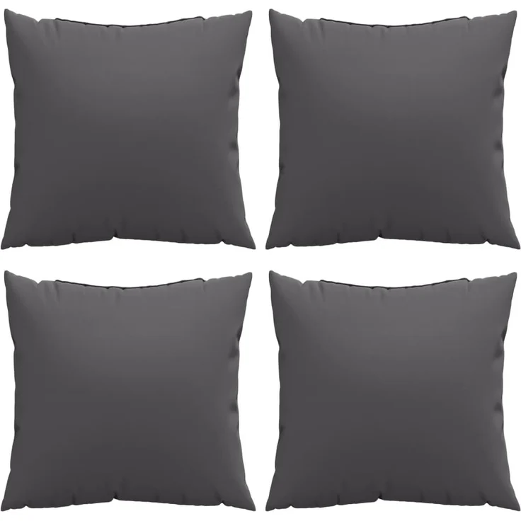vidaXL Sofakissen 4 Stk. Anthrazit 50x50 cm – Bild 3