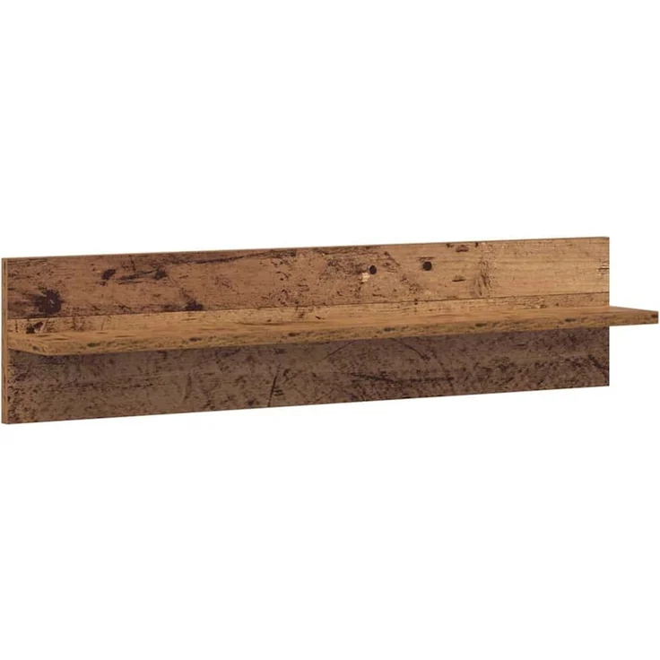 2er-Set Wandregale, Hängeregale Altholz 80 x 11,5 x 18 cm Holzwerkstoff de5730 – Bild 5