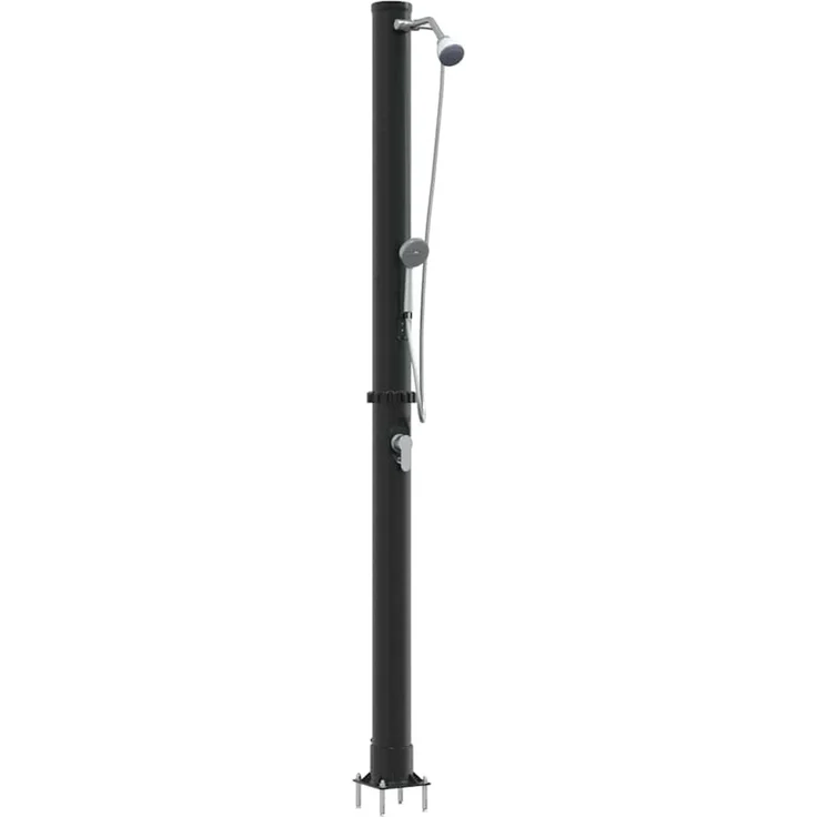 vidaXL Außen Solardusche Schwarz 217 cm PVC und Aluminium 42003409 – Bild 3