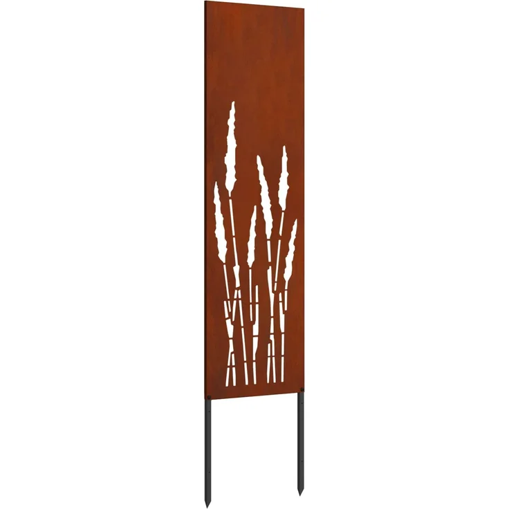 vidaXL Garten Sichtschutz-Leinwand Rostig 32 x 140 cm Wetterfeststahl 876244 – Bild 2