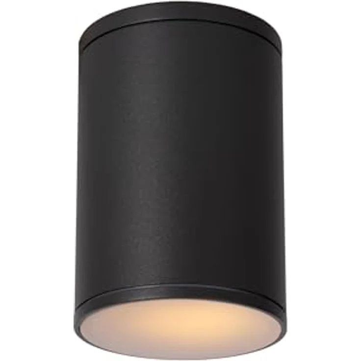 LUCIDE TUBIX Deckenstrahler Innen/Außen, Ø 10,8 cm, 1xE27, IP54, anthrazit, Aluminium gefertigt – Bild 1