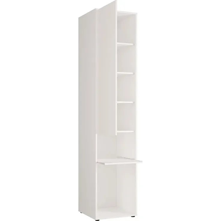 Vente-unique - RAPILI Bett Holz, Platte BeigeWeiß - B 50 cm239,2 cm x H 225,2 cm x L 259 cm – Bild 4