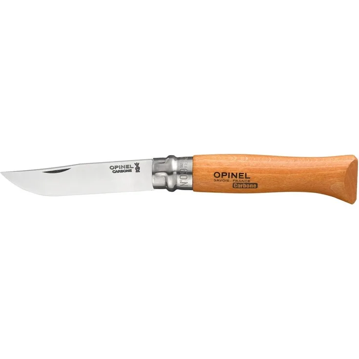 Opinel Taschenmesser No. 09 Carbonklinge mit Holzgriff Freizeitmesser