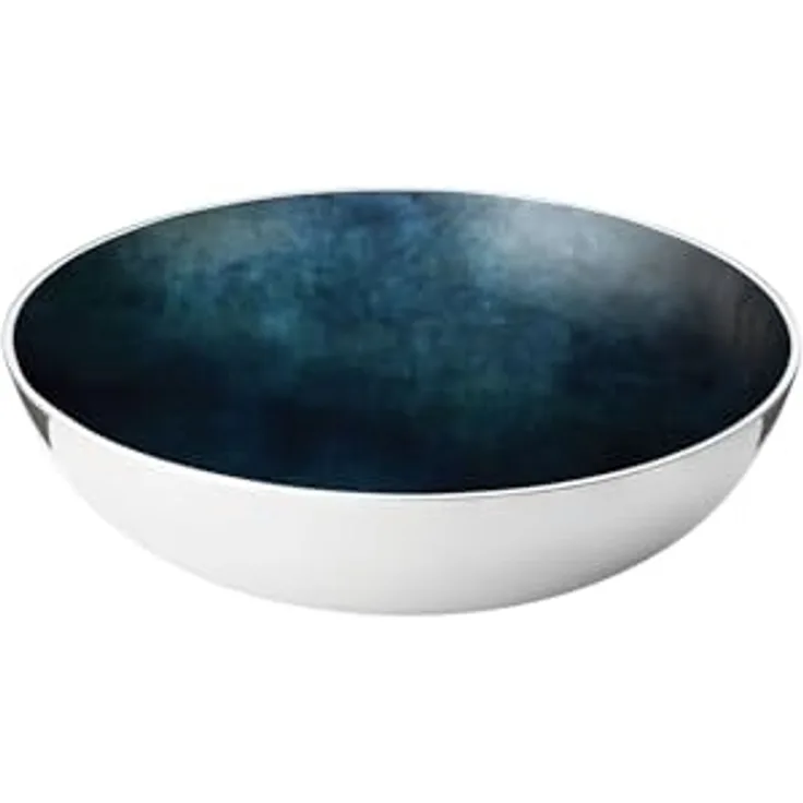 Stelton Stockholm Schale L Horizon, Dekoschale, Aluminium, Emaille, Blau, Ø 40 cm, 451-13