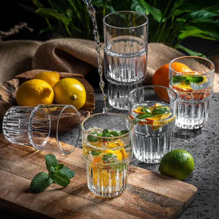 KADAX 6x Kaltgetränkegläser 320ml Wassergetränkeglas-Set – Bild 2