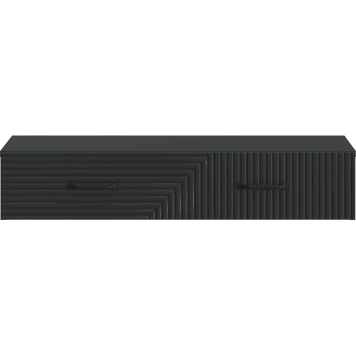 vidaXL Wandmontierter Beistelltisch Schwarz 87,5 x 34,5 x 17 cm 898666 – Bild 5