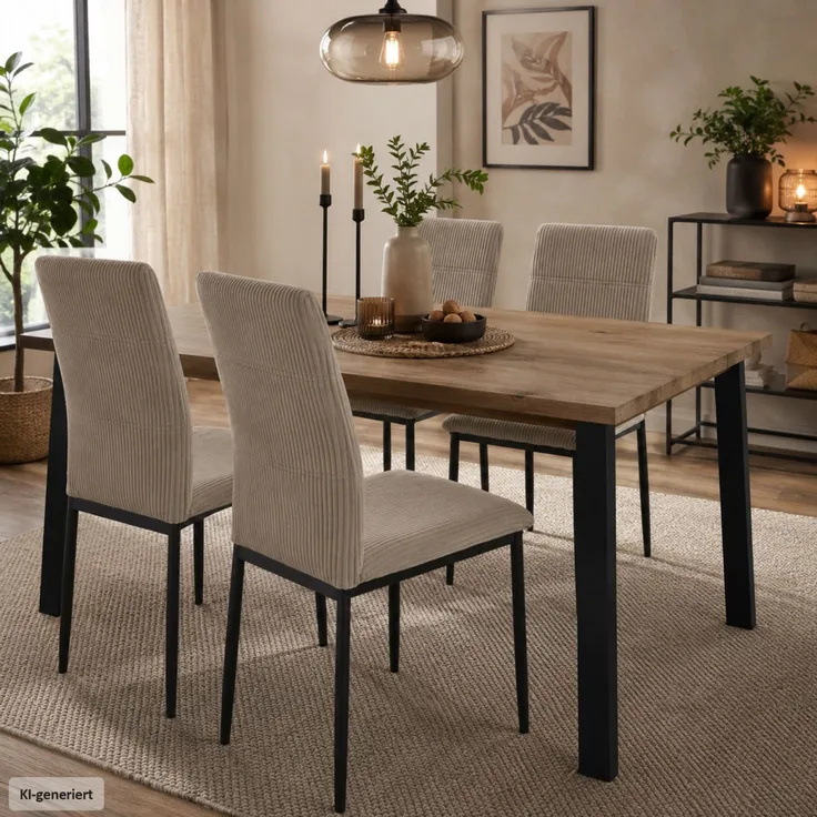 Stuhl Finn beige cord
