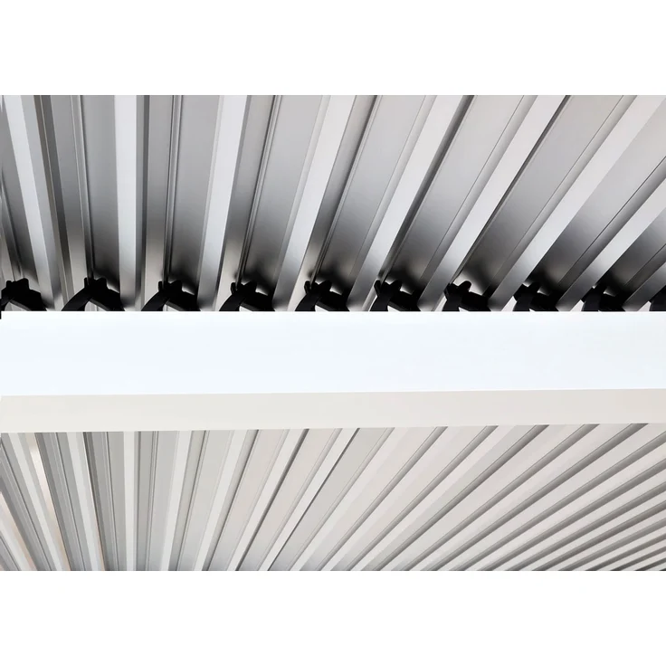 Mendler 'HWC-L41' Pergola ohne Seitenwände, Metall weiß, 3x6 m, ohne Seitenwände – Bild 5