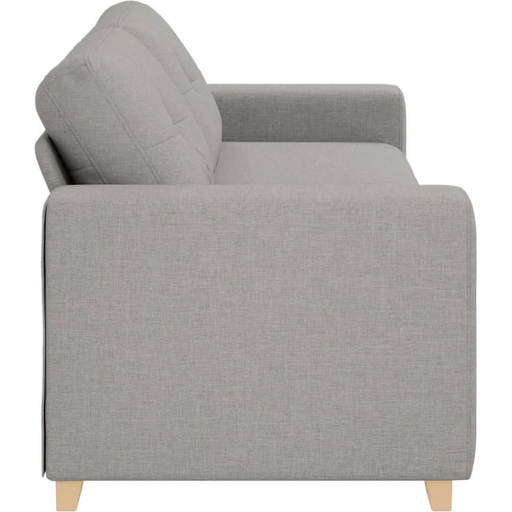 vidaXL | 3-Sitzer-Sofa | mit Kissen Wolkengrau Stoff 4105096 – Bild 3