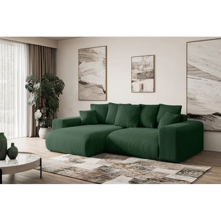 ALTDECOR Ecksofa ESKAR-L, Couch mit Schlaffunktion, Wohnzimmer - Wohnlandschaft, Corner Sofa Bett Eckcouch Couch L-Form Schlafcouch Ausziehbar – Bild 3