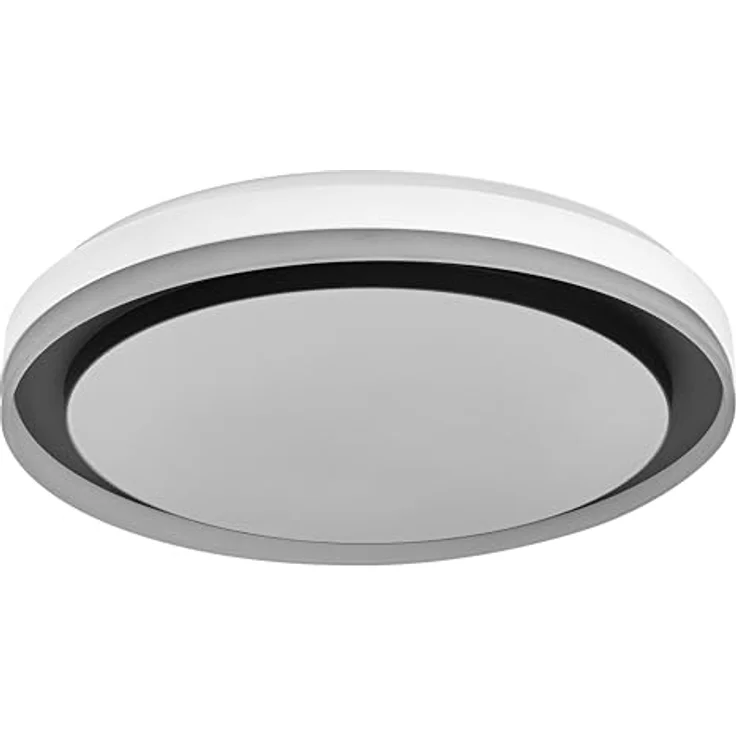 Osram SMART + WIFI LED Deckenleuchte, weiß/schwarz, 32W, 3400lm, Weißlichtfunktion, dimmbar, dynamischer Magic-RGB Lichteffekt, lange Lebensdauer, einfache Montage, App-steuerbar, 2700-6500K – Bild 1