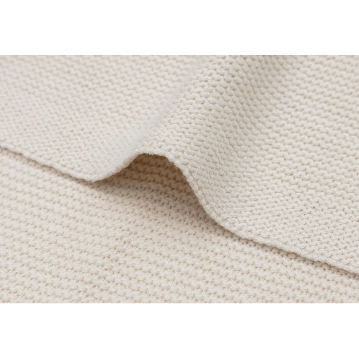 Jollein Babydecke - Basic Knit - 75 x 100 cm - Oat – Bild 5