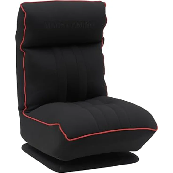 Mars Gaming MGC-Throne, Ergonomisches Gaming-Sofa, 360° Drehbare Basis, Verstellbare Rückenlehne und Kopfstütze, Hochdichter Schaumstoff, Vielseitiges Klappdesign, PC-Sofa Robuster Struktur, Rot – Bild 2