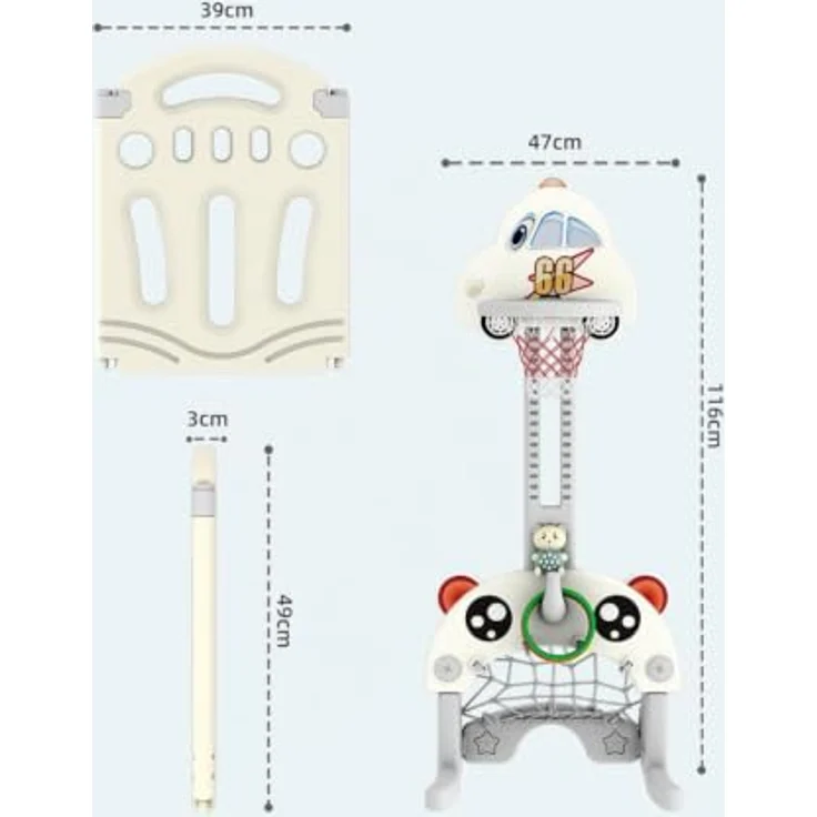 Magic ZC Laufstall Baby, Großer Laufgitter Baby, Laufstall Faltbar für Drinnen Draußen, Kinderaktivitätszentrum Spielhof Spielplatzpark für Kinder mit Antikollisionsschaum (Y 14+2 Combo) – Bild 5