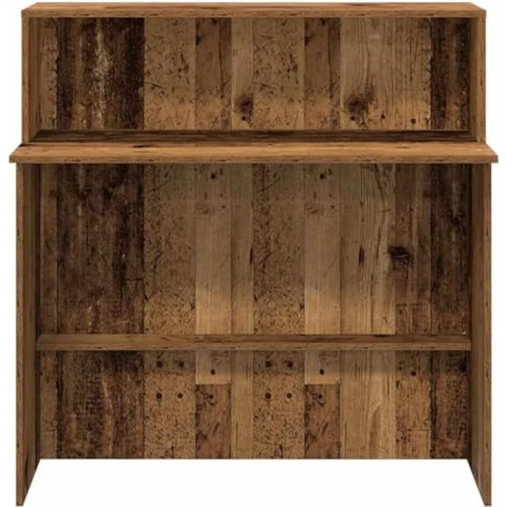 vidaXL Empfangstheke Altholz-Optik 100x50x103,5 cm Holzwerkstoff 859031 – Bild 5
