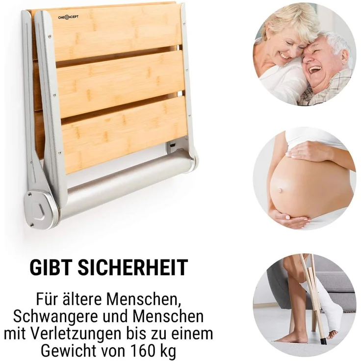 ONECONCEPT Stuhl Arielle Deluxe, zusammenklappbar – Bild 3