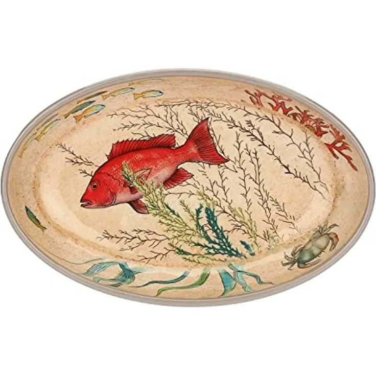 Rose&Tulipani Rose&Tulipani Sea Life 2er-Set Teller 33 x 23 cm R133201PEM