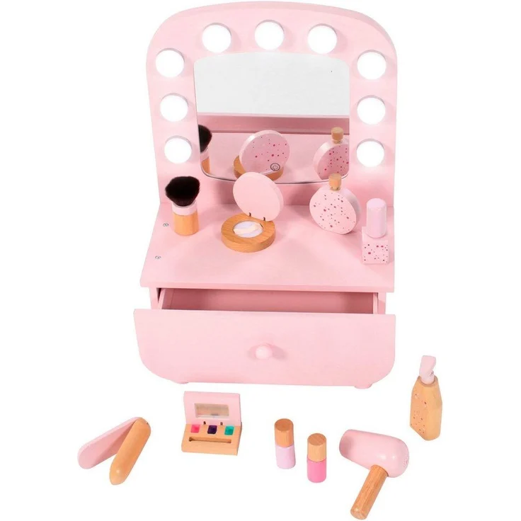 Bayer Chic 2000 Tabletop Schminktisch rosa mit Zubehör – Bild 3