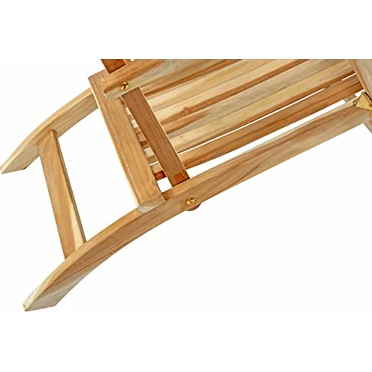 SAM 2er Set Gartenliege Puccon, verstellbare Sonnenliege, Teakholz massiv, Liegestuhl klappbar, Deckchair/Holzliege ideal für Balkon, Terrasse und Garten – Bild 9