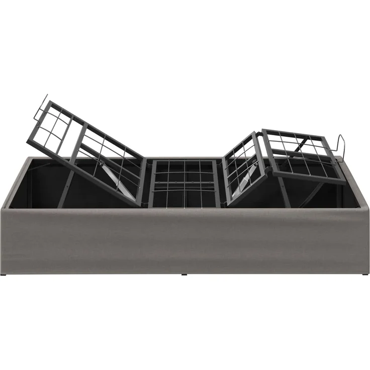 vidaXL Elektrisch verstellbares Bettgestell Taupe 200 x 80 x 33,5 cm 42037275 – Bild 7