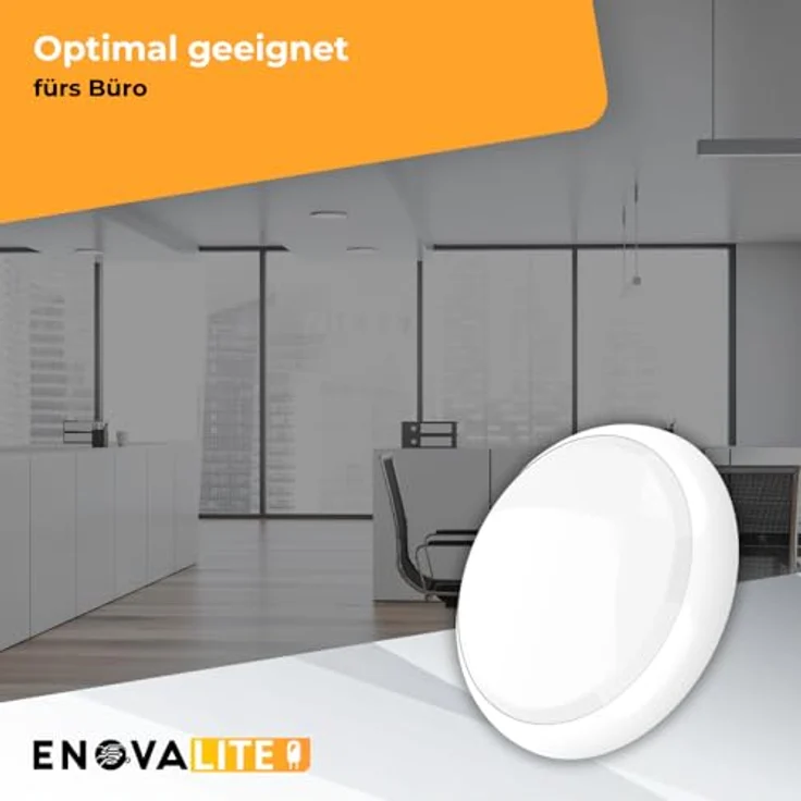 ENOVALITE LED-Notstrom Deckenleuchte, 8 Stunden, – Bild 8