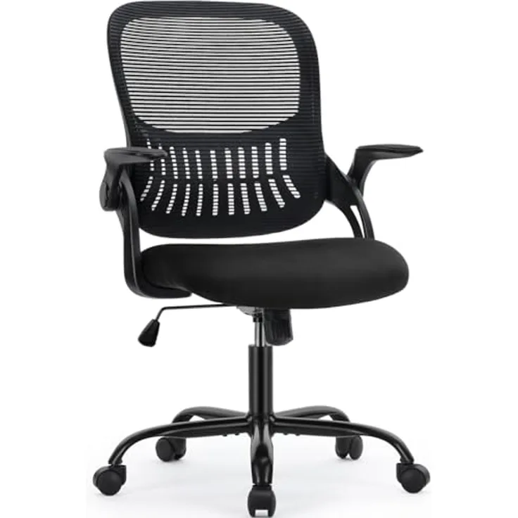 DUMOS Bürostuhl, Nylon, Schwarz, Modern