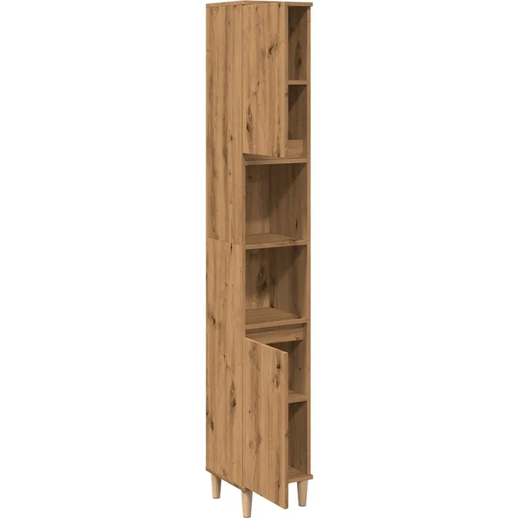 vidaXL Badschrank Artisan-Eiche 30x30x190 cm Holzwerkstoff 857103 – Bild 4