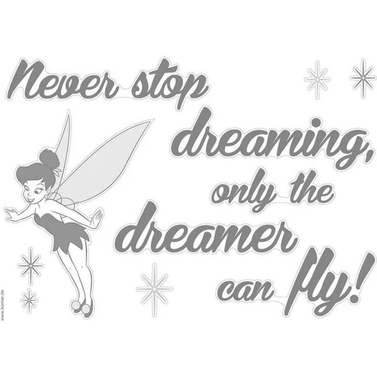 Komar Wandtattoo Disney Never stop dreaming - Größe 50 x 70 cm (11 St), Künstler: Komar, selbstklebend, Wandsticker, Kinderzimmer – Bild 2