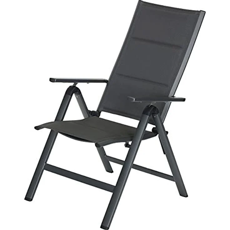 Primaster Klappstuhl Aluminium Klappsessel Gartenstuhl Campingstuhl Hochlehner – Bild 6